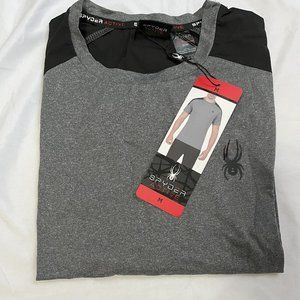 NWT Spyder  Men's active shirt - Gray, Size M